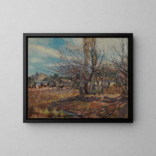 Fin de invierno - Fernando Fader — cuadro enmarcado en la pared