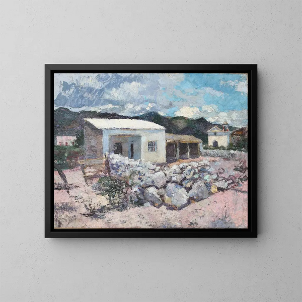 Las playas de Guasapampa - Fernando Fader — cuadro enmarcado en la pared