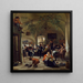 Fiesta en una taberna - Jan Steen — cuadro enmarcado en la pared