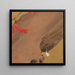 Hojas de arce y pluma - Shibata Zeshin — cuadro enmarcado en la pared