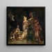 Figuras en un parque - Adolphe Monticelli — cuadro enmarcado en la pared