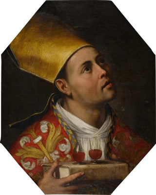 Filippo Vitale - St Januarius holding vials of his blood.webp