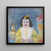Niña con máscaras de Comunión - James Ensor — cuadro enmarcado en la pared