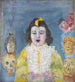 Niña con máscaras de Comunión - James Ensor — vista de la obra