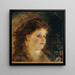 Niña con un collar de perlas en el cabello - Anton Romako — cuadro enmarcado en la pared
