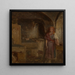 Girl in the Kitchen - Aleksander Kotsis — framed artwork on a wall