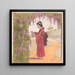 Niña geisha - Anónimo — cuadro enmarcado en la pared