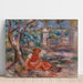 Reproducción del cuadro la niña al pie de un árbol - Pierre-Auguste Renoir