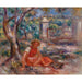 Reproducción del cuadro la niña al pie de un árbol - Pierre-Auguste Renoir