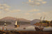 Isla Bar y montañas del Monte Desierto desde Somes Settlement - Fitz Henry Lane — vista de la obra