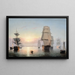 Atardecer en el puerto de Boston - Fitz Henry Lane — cuadro enmarcado en la pared