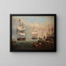 Port of Boston - Fitz Henry Lane — framed artwork on a wall
