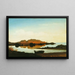 Braces Rock, Braces Cove - Fitz Henry Lane — framed artwork on a wall
