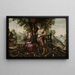 Alegoría de Austria con Ceres y Baco - Pintor flamenco — cuadro enmarcado en la pared