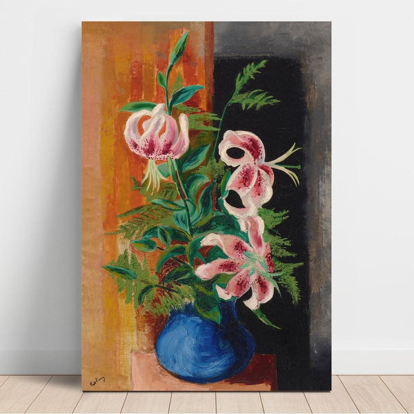 Reproducción del cuadro Flores en un Jarrón - Moïse Kisling