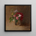 Flores en un vaso - Albert Edelfelt — cuadro enmarcado en la pared