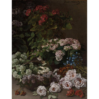 Fleurs de printemps - Claude Monet | Reproduction Tableau Décoration murale affiche copie