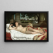 Mujer romana dormida - Félix Auguste Clément — cuadro enmarcado en la pared