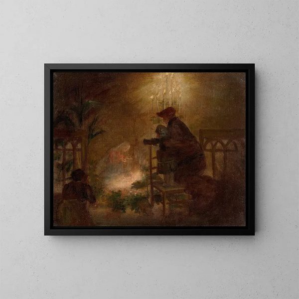 La crèche - Félix Bracquemond — cuadro enmarcado en la pared