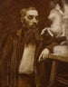 Retrato del escultor Armand Le Véel - Félix Bracquemond — vista de la obra