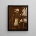 Retrato del escultor Armand Le Véel - Félix Bracquemond — cuadro enmarcado en la pared