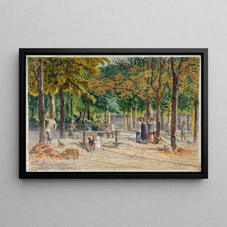 Flix Brard - Les Sidis place des Ecoles place du March et square de la mairie du 14me arrondissement.webp