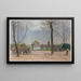 Place de Montrouge and Square de la Mairie XIV, Paris - Félix Brard — framed artwork on a wall