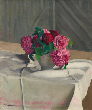 Flix Vallotton - Roses dans un sucrier blanc.webp