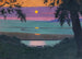 Atardecer en Grace, cielo naranja y violeta - Félix Vallotton — vista de la obra