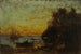 Barco y veleros al atardecer. En el reverso, Marina - Félix Ziem — vista de la obra