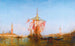 Barco con pabellón en el puerto de Venecia - Félix Ziem — vista de la obra