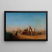 Caravan en route vers La Mecque - Félix Ziem — framed artwork on a wall
