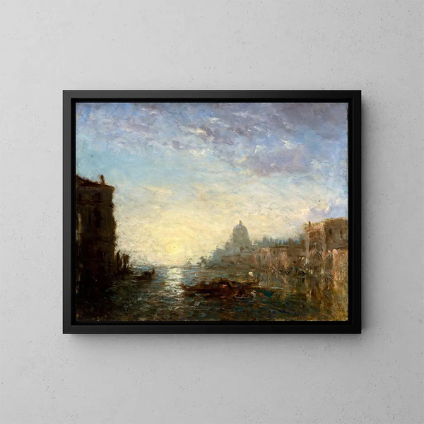 La Salute, efecto matutino - Félix Ziem — cuadro enmarcado en la pared