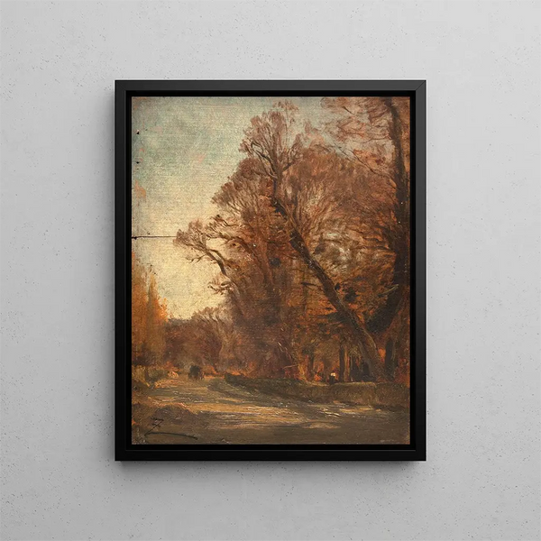La ruta - Félix Ziem — cuadro enmarcado en la pared