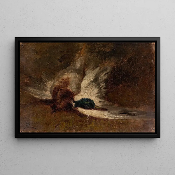 El pato - Félix Ziem — cuadro enmarcado en la pared