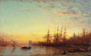 Flix Ziem - Le port de Marseille au coucher du soleil.webp