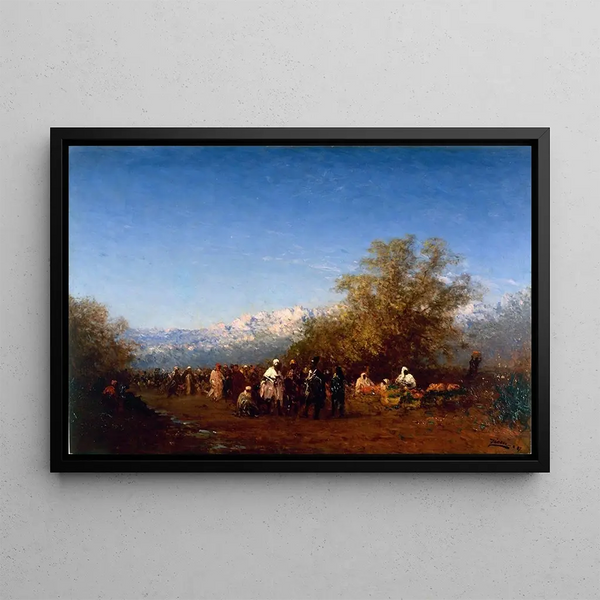 Mars, Fès - Félix Ziem — framed artwork on a wall
