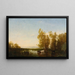 Paisaje holandés - Félix Ziem — cuadro enmarcado en la pared