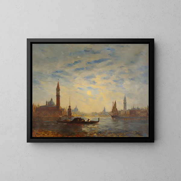 Saint Georges Painting - Félix Ziem — framed artwork on a wall