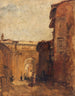 Una calle en Florencia - Félix Ziem — vista de la obra