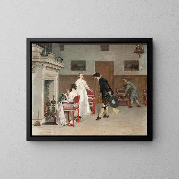 L'introduction - Florent Willems — cuadro enmarcado en la pared