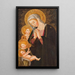 The Virgin and Child with Angels - Florentine School — framed artwork on a wall