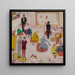 Noche en el estudio - Florine Stettheimer — cuadro enmarcado en la pared