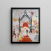 Las catedrales de la Quinta Avenida - Florine Stettheimer — cuadro enmarcado en la pared