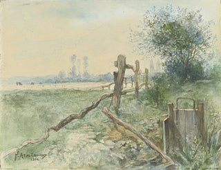 Paisaje de polders con canal - Floris Arntzenius — vista de la obra