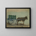 arneses de burro en carreta - Floris Verster — cuadro enmarcado en la pared