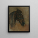 Head of a Horse with Halter - Floris Verster — framed artwork on a wall