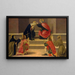 El Coronamiento de la Virgen - Escuela de Botticelli — cuadro enmarcado en la pared