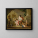Una alegoría de la pintura - Escuela de François Boucher — cuadro enmarcado en la pared