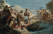 Horatius Coclès wounded swimming in the Tiber - School of Giovanni Battista Tiepolo — artwork view